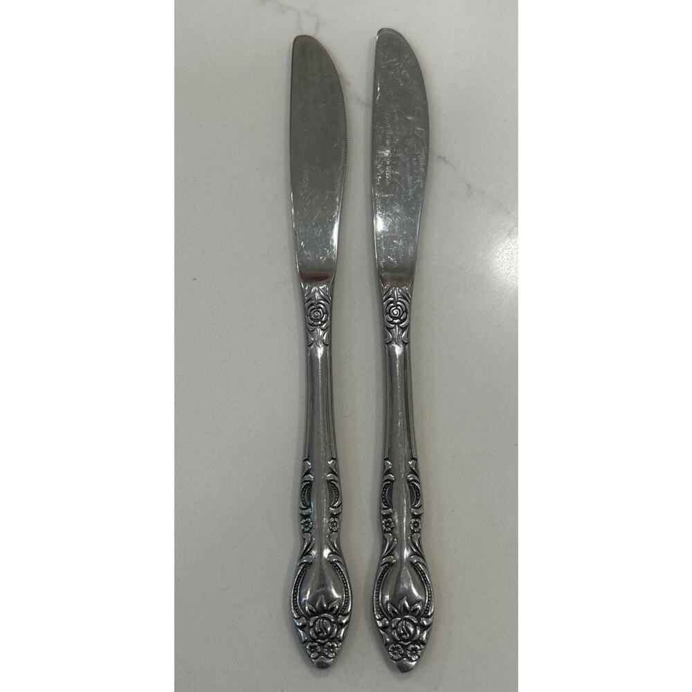 Oneida Wm A Rogers Silverplate 1949 OLD SOUTH II Lot Of 3 Dinner‎ Knives Vintage